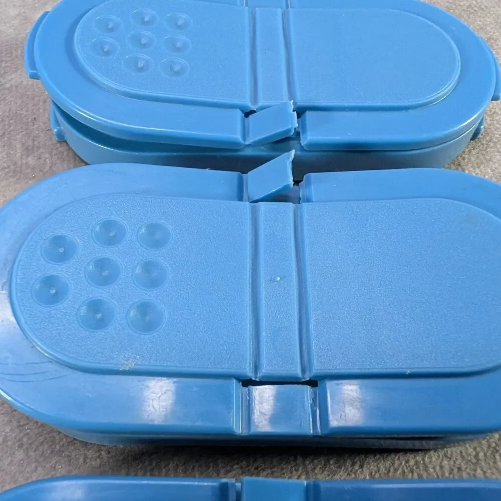 Tupperware Modular Mates Spice Shakers Set Lot 15 Blue Flip Lids 1843 1846 1844